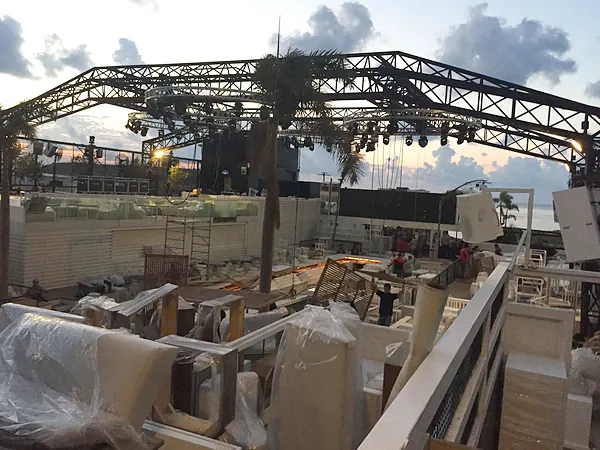 Rooftop bar and club, systems by SIMONIAN Technology