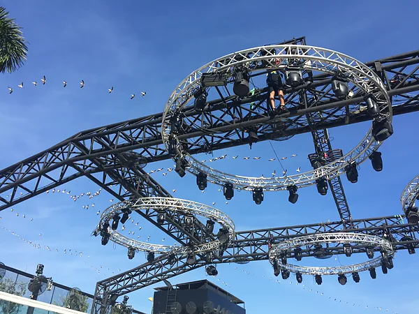 Rooftop bar and club, systems by SIMONIAN Technology