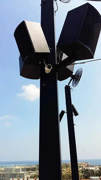 Rooftop bar and club, systems by SIMONIAN Technology